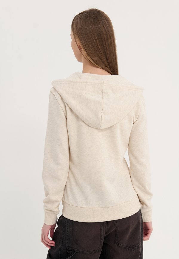 Zip-up sweatshirt - mottled beige4