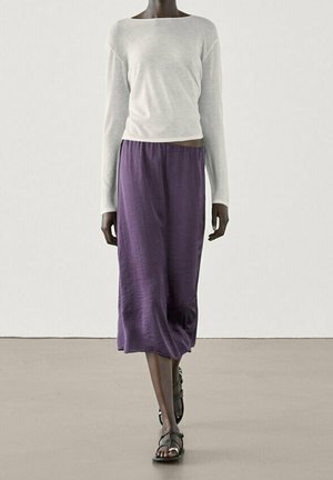 A-linjainen hame - dark purple