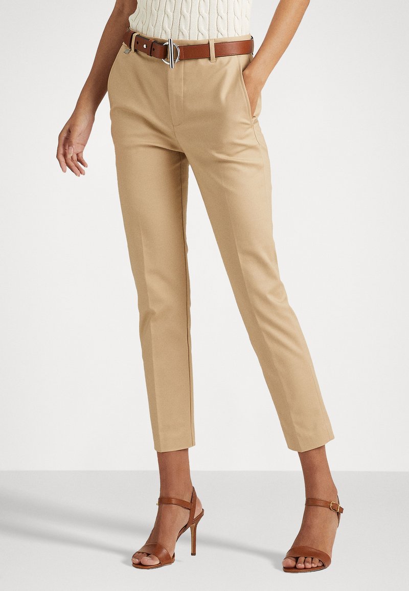 Lauren Ralph Lauren LAKYTHIA SLIM LEG PANT Trousers birch tan/tan