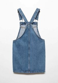 Sinivärvi, reguleeritavad õlapaelad ja lõtv istuvus. Sirge siluett, millel on peenelt pestud tekstuur.