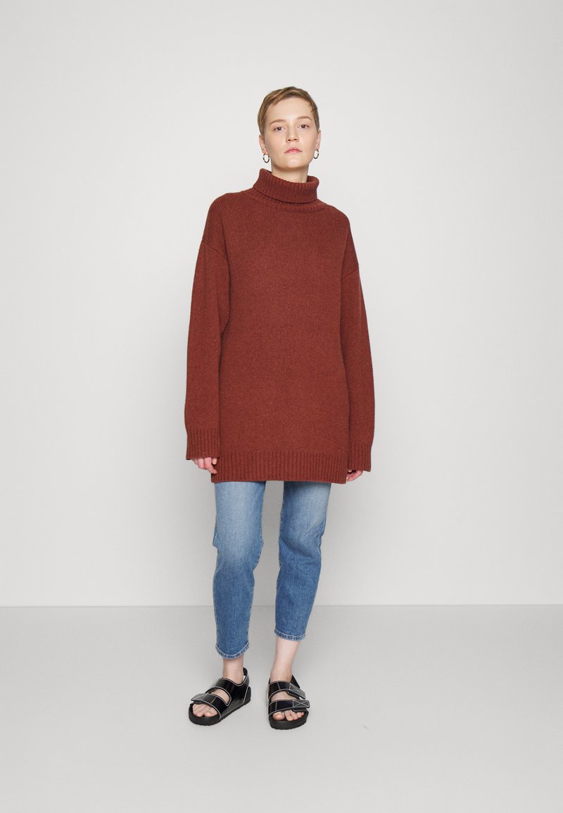 Damen Bekleidung | Christopher Kane ZIP OVERSIZED Strickpullover brown/braun - VI11634 Damen Bekleidung | Christopher Kane ZIP OVERSIZED Strickpullover brown/braun - VI11634