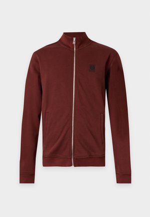 Belstaff, FULL ZIP - Суитшърт с цип - oxblood