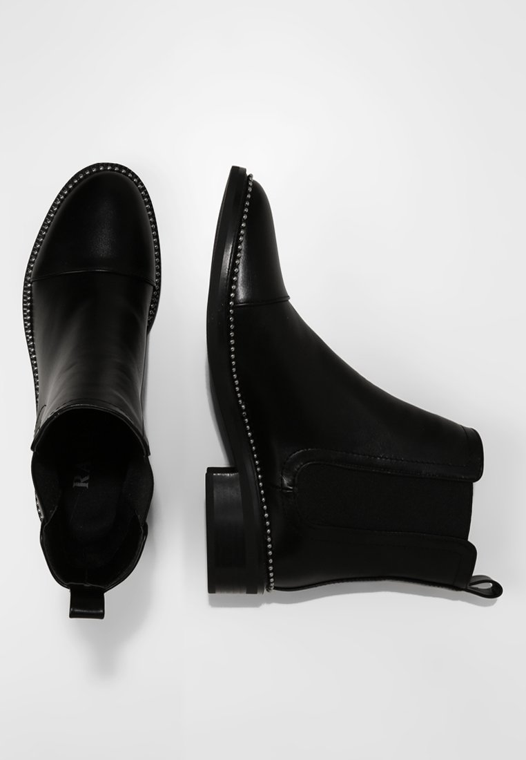 raid apple black studded chelsea boots
