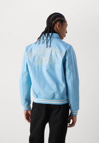 Schott STRIPE - Chaquetas bomber - sky/ecru