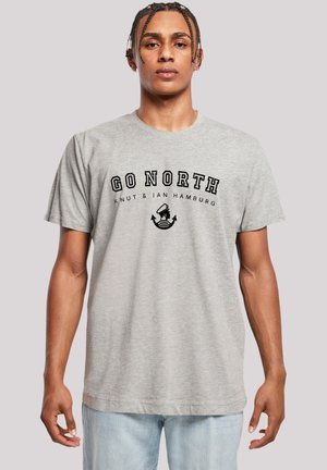 GO NORTH - T-Shirt print - heather grey