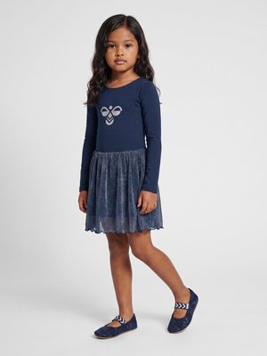 Hummel, HUMMEL HMLJR GLITTER TIGHTS GYMSUIT L/S - Jerseykjole - dress blues