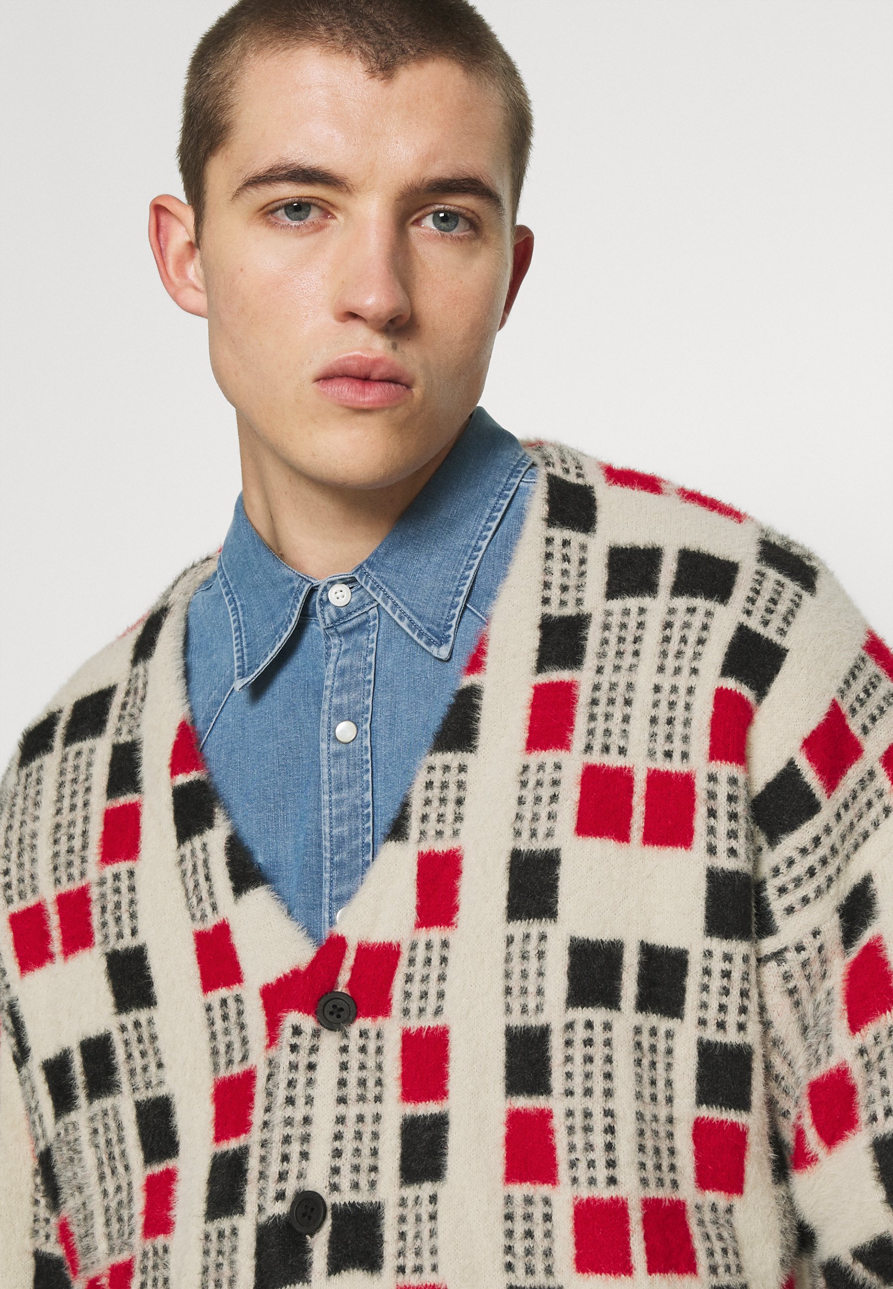 Levi's® FELIX BOXY - Cardigan - checker 