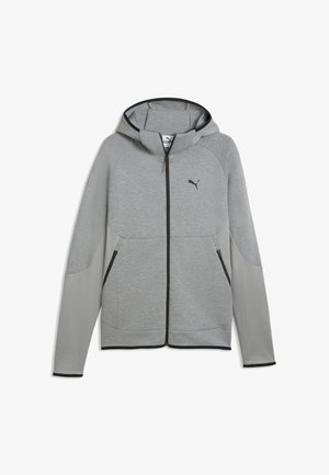 Puma, PUMATECH ELEVATED SLIM KAPUZENJACKE - Sweatjakke - medium gray heather
