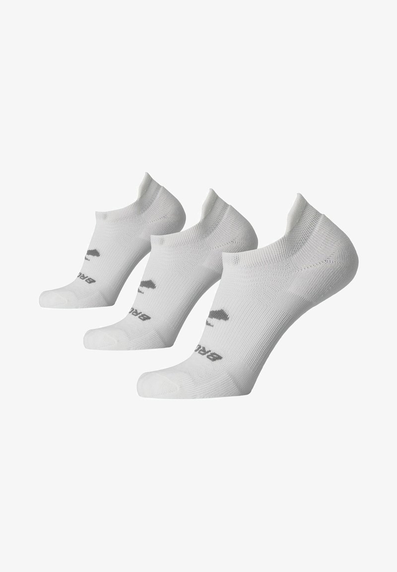 Brooks RUN-IN NO SHOW 3-PACK - Sportsocken - white