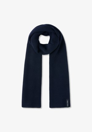 FALKE Basic Scarf Pearlstitch Unisex - Sjaal - space blue
