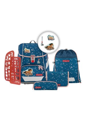 2IN1 PLUS SET 6TLG - Schulranzen Set - wild horse ronja