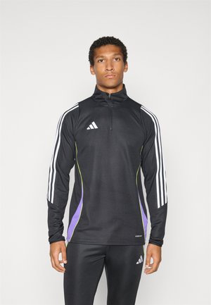 TIRO24 TRAINING TOP - Maglietta a manica lunga - black/purple rush