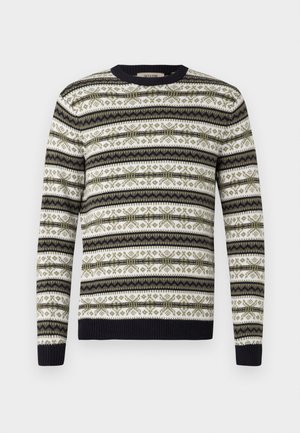 Only & Sons, ONSHARRY NORDIC CREW - Striktrøje - dark navy