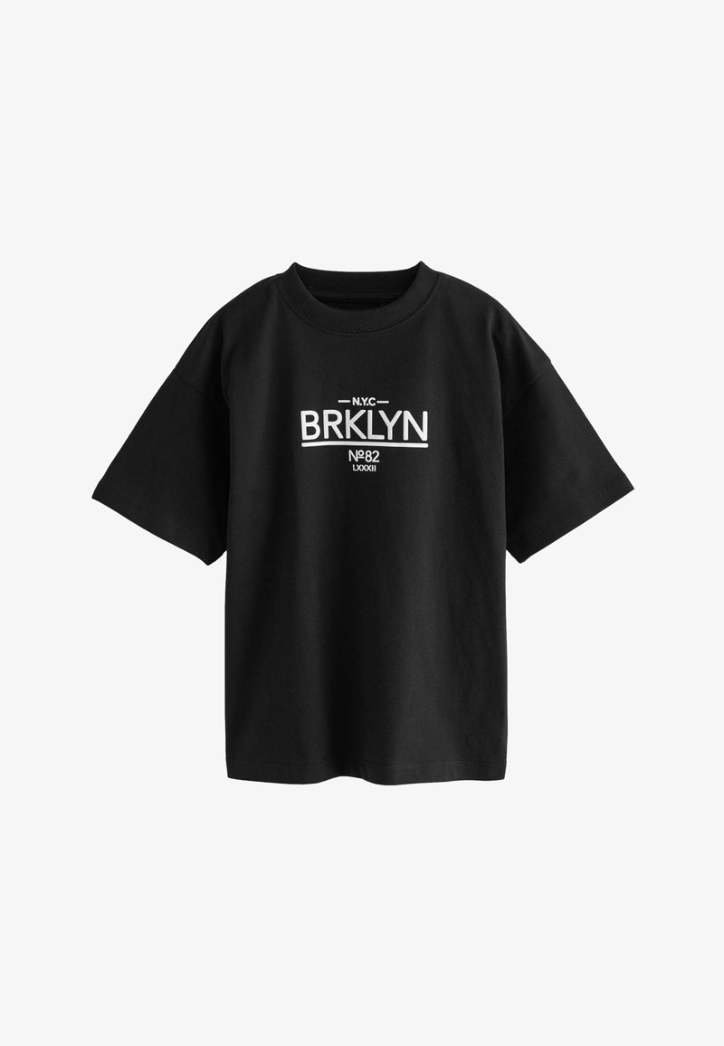 Next SHORT SLEEVE REGULAR FIT - T-shirts print - black nyc