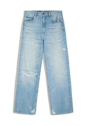 Bershka, BAGGY JEANS - Jean baggy - blue denim