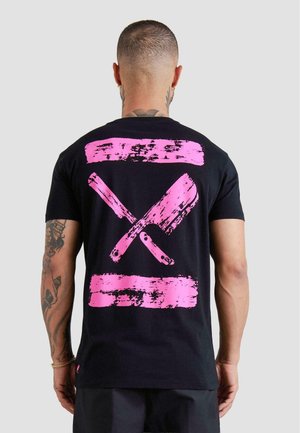 INKED BLADES CREW NECK - T-shirt con stampa - black