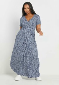 Yours Clothing Jerseyklänning - blue