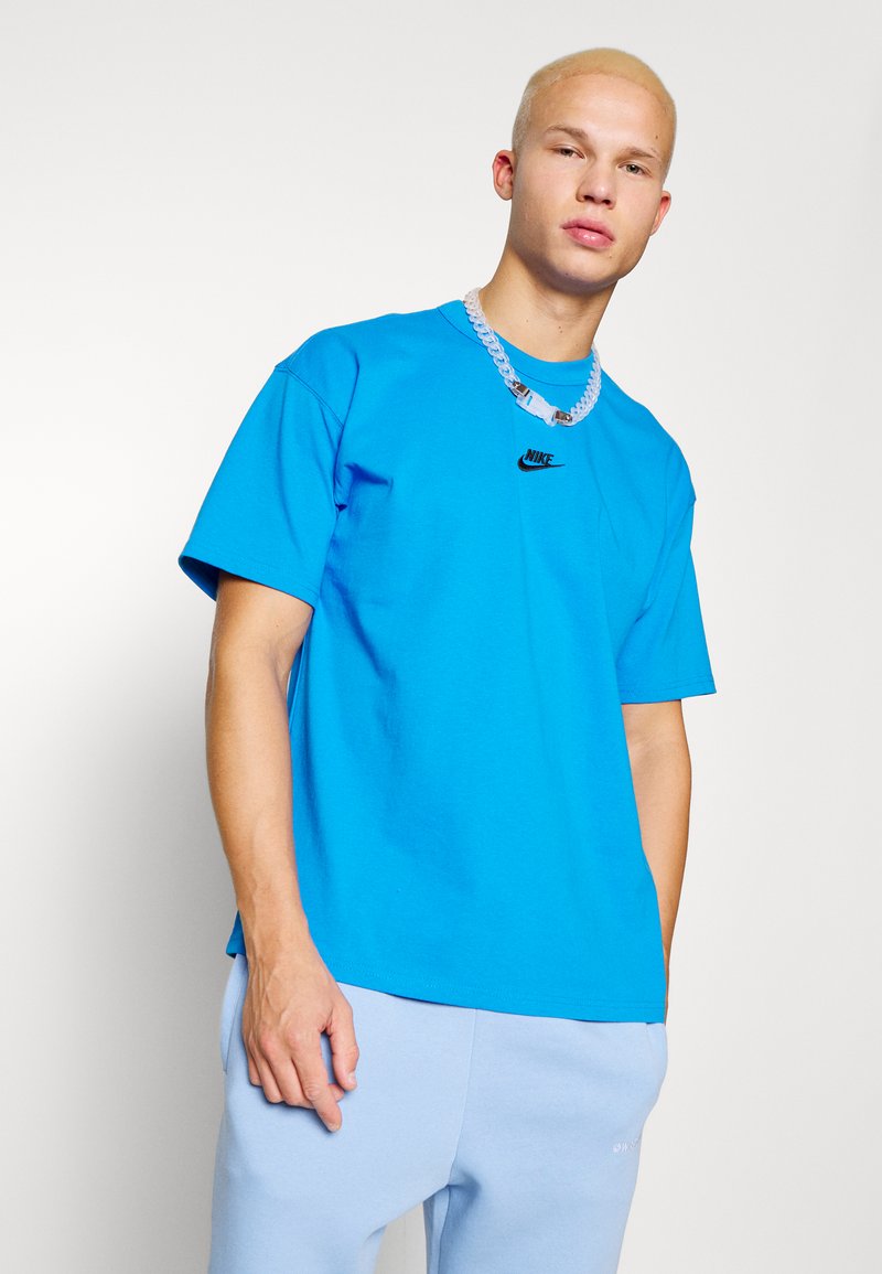 Nike Sportswear TEE - T-shirt básica - light photo blue/black