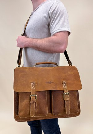 Gusti Leder TONY M. - Portfelis - braun
