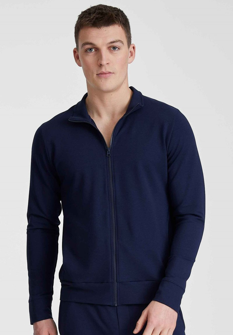 mey Sweater met rits - yacht blue