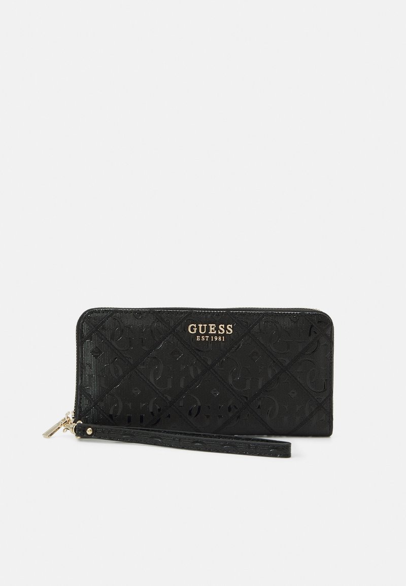 Guess CADDIE LARGE ZIP AROUND Wallet black Zalando.co.uk