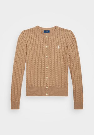 MINI CABLE COTTON CARDIGAN - Cardigan - camel heather