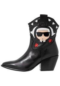 KARL LAGERFELD Botki kowbojki i motocyklowe