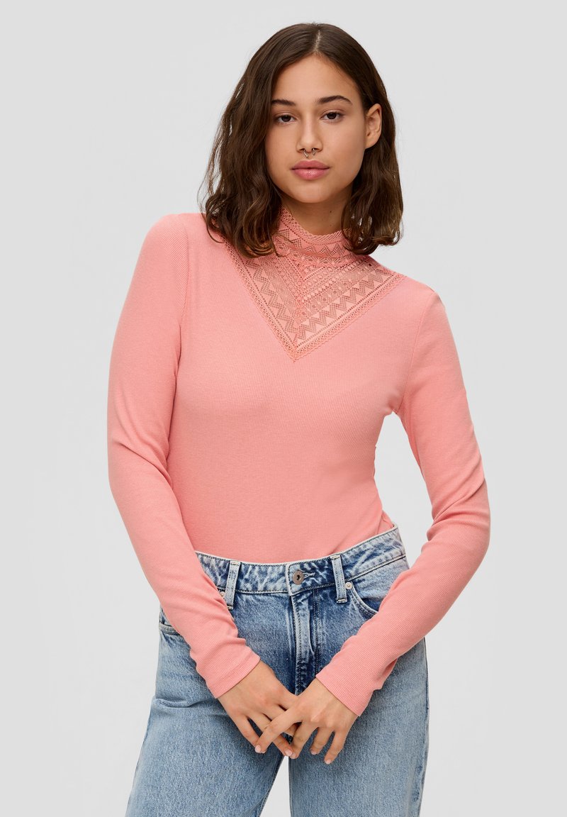 QS Langarmshirt - rosa
