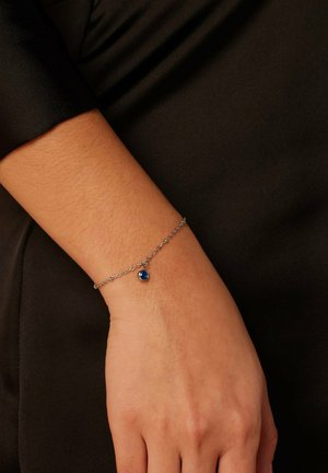 Lucardi BIRTHSTONE - Armband - silver-coloured/blue