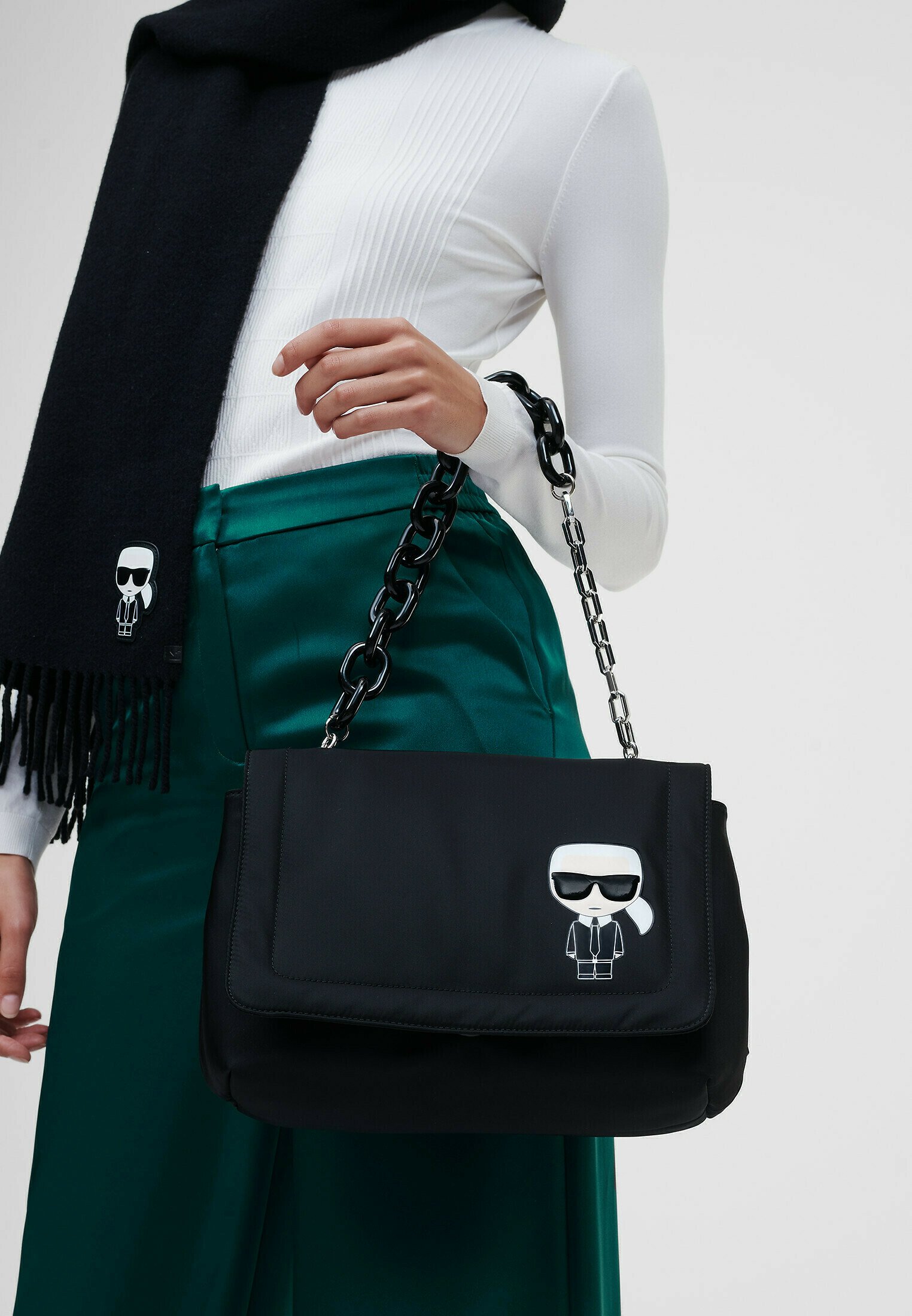 KARL LAGERFELD Borsa a tracolla - black/nero - Zalando.it