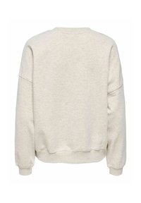 Beež pika varrukaga dressipluus soonikkoes varrukasäärte ja äärega, näidatud tagantvalgel taustal.