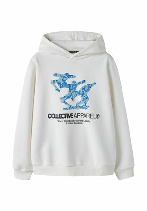 LOOSE FIT - Felpa con cappuccio - white alyssum