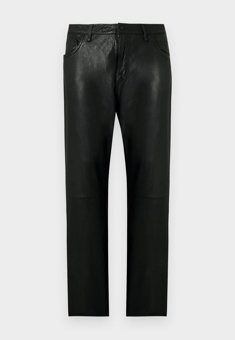 AllSaints Leren broek zwart