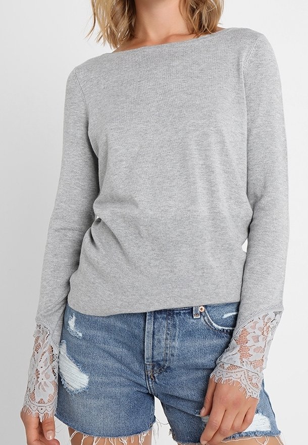 Vero Moda Pullover - mottled light grey