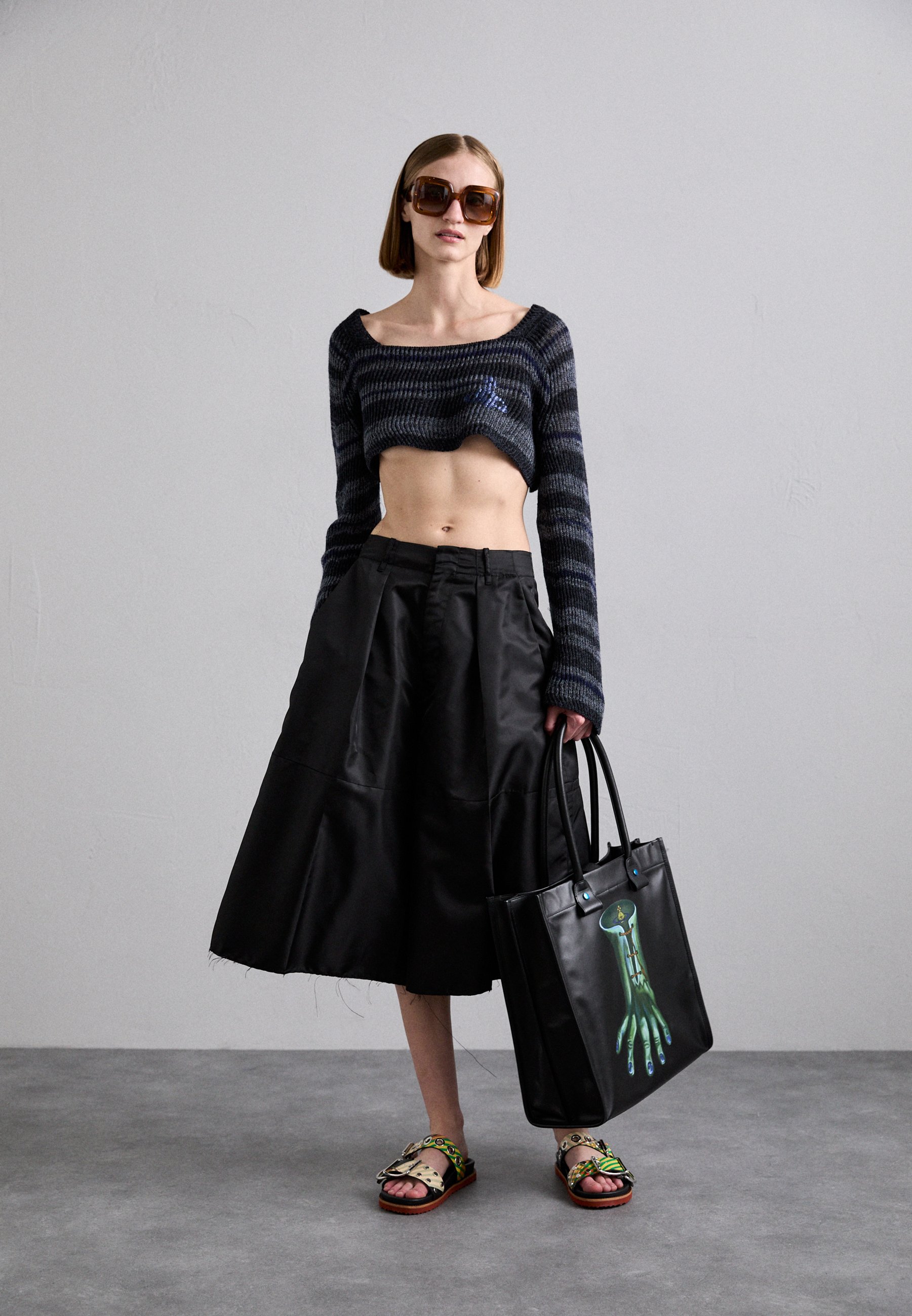 Vivienne Westwood TEDDY TOTE BAG - Tote bag - black - Zalando