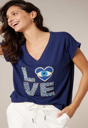ORIGINAL MYKOLOVE - Camiseta estampada - marineblau