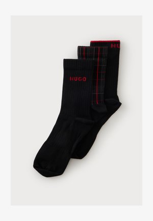 HUGO, 3 PACK - Chaussettes - black