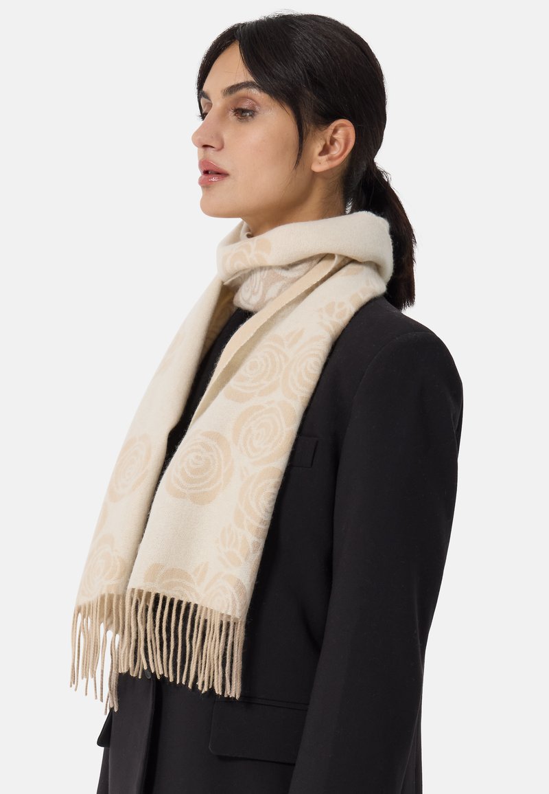 CASH-MERE UNISEX - Sciarpa - beige und weiss
