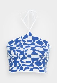 Não selecionado, blue