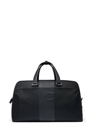 VIAGGIO IN TESSUTO RICICLATO CON TASCA PER AIRPOD - Weekender - nero