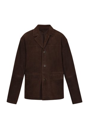 DreiMaster, DREIMASTER BLAZER - Leather jacket - brown
