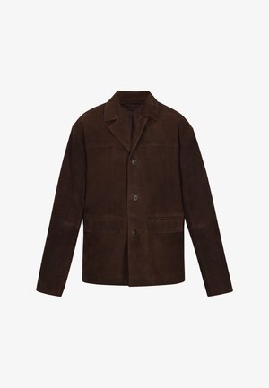 DreiMaster, DREIMASTER BLAZER - Veste en cuir - brown