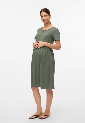 MAMALICIOUS MLMIA UMSTANDS - Jersey dress - agave green