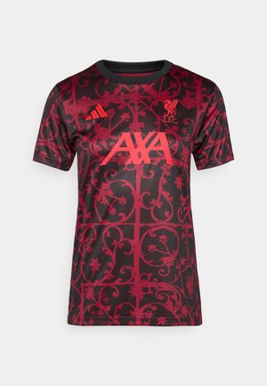 adidas Performance LIVERPOOL FC 25/26 PRE MATCH JERSEY - Klubbklær - black/pure ruby