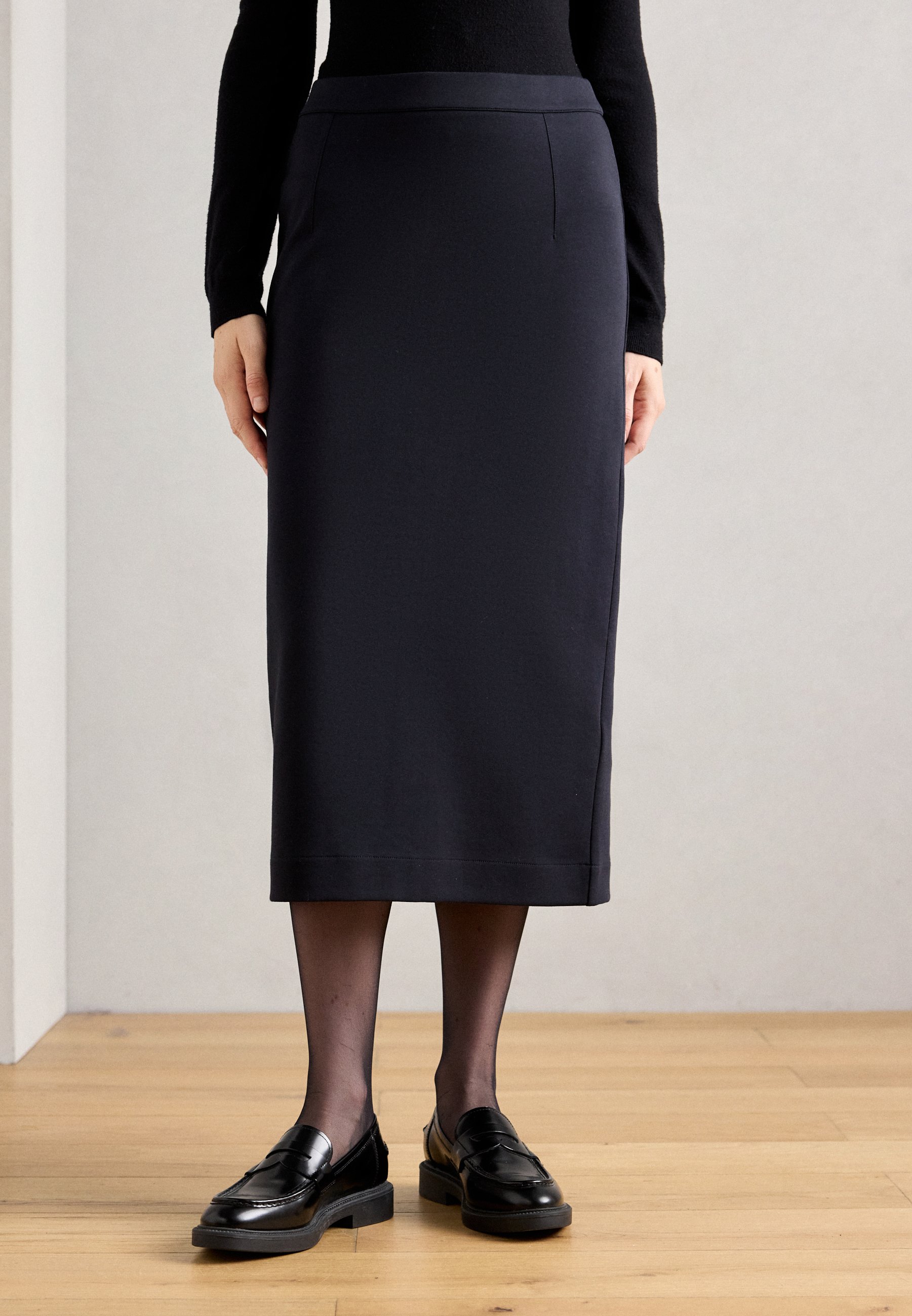 Marc O'Polo SKIRT MIDI LENGTH Kokerrok deep night blue