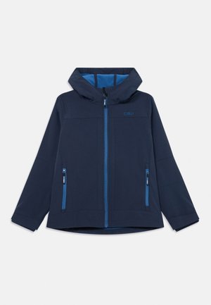 KID JACKET FIX HOOD UNISEX - Softshell-takki - blue