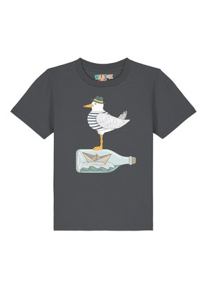 watapparel MÖWE MIT   - T-shirt print - anthracite