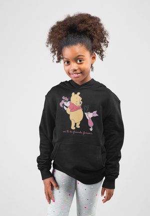 Disney WINNIE THE POOH FRIENDS FOREVER - Mikina s kapucí - black
