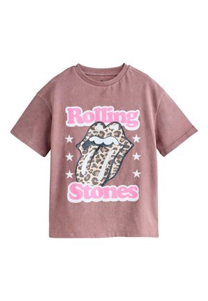 Next REGULAR FIT - THE ROLLING STONES LICENSE BAND T-SHIRT . - T-shirts print - brown animal