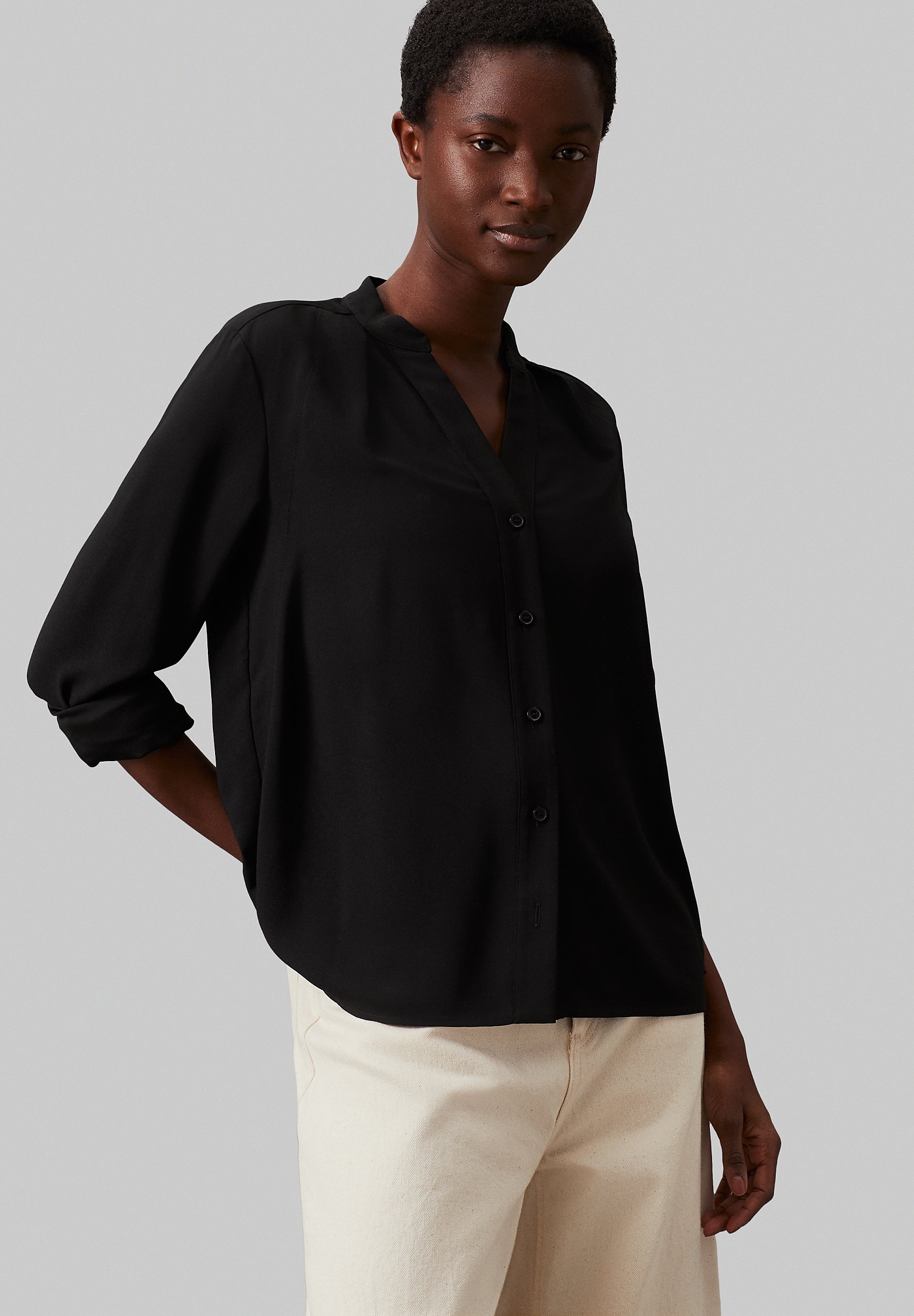 can you wear black shoes with navy dress Calvin Klein Collection Wool A Line Dress Black